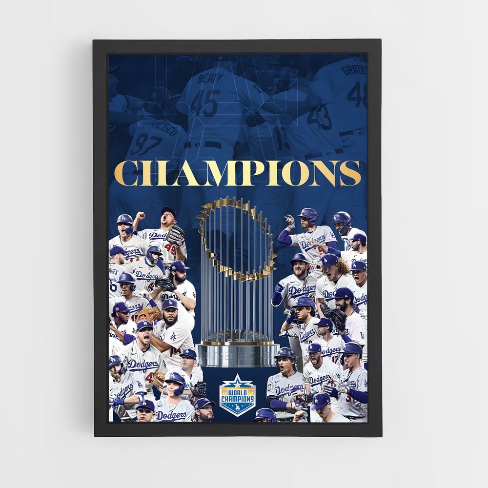 Poster Champions de Los Angeles – affiche Baseball (vue 2)